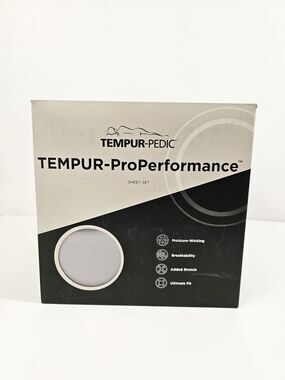TempurPedic Tempur-Pro Performance Sheet Set Graphite Queen NIB